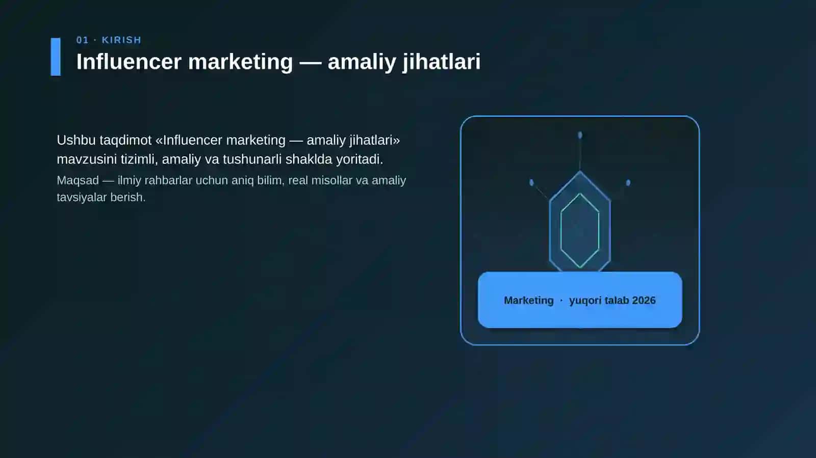 Influencer marketing — amaliy jihatlari 3