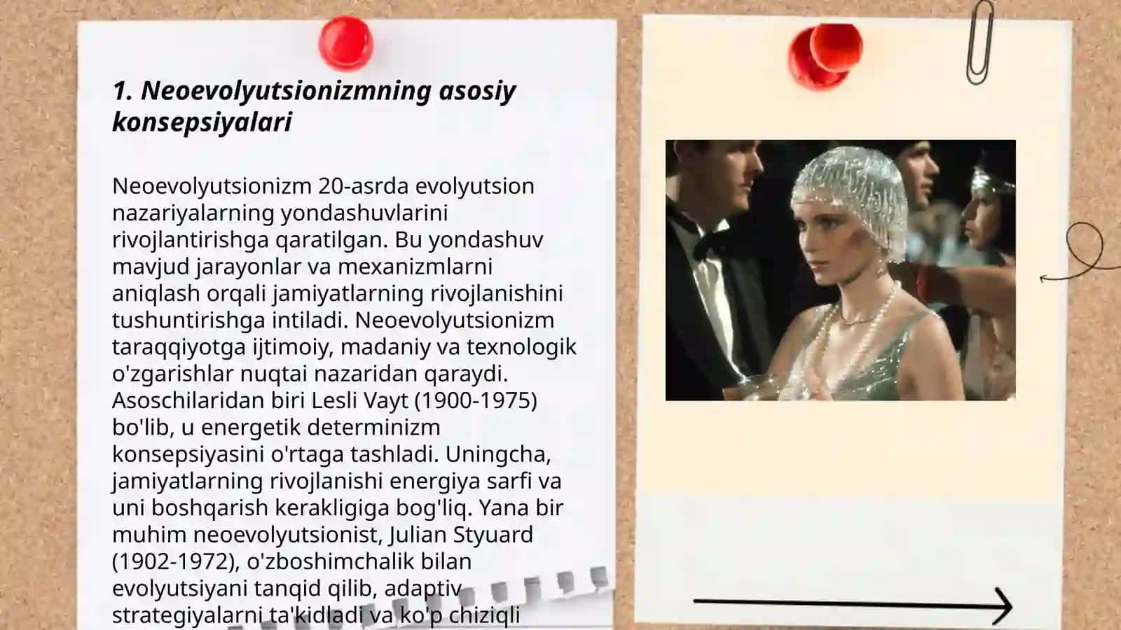 Neoevolyusionizm gʻoyalari.XIX-XX asr sayyohlarining antropologik yondashuvlari 3