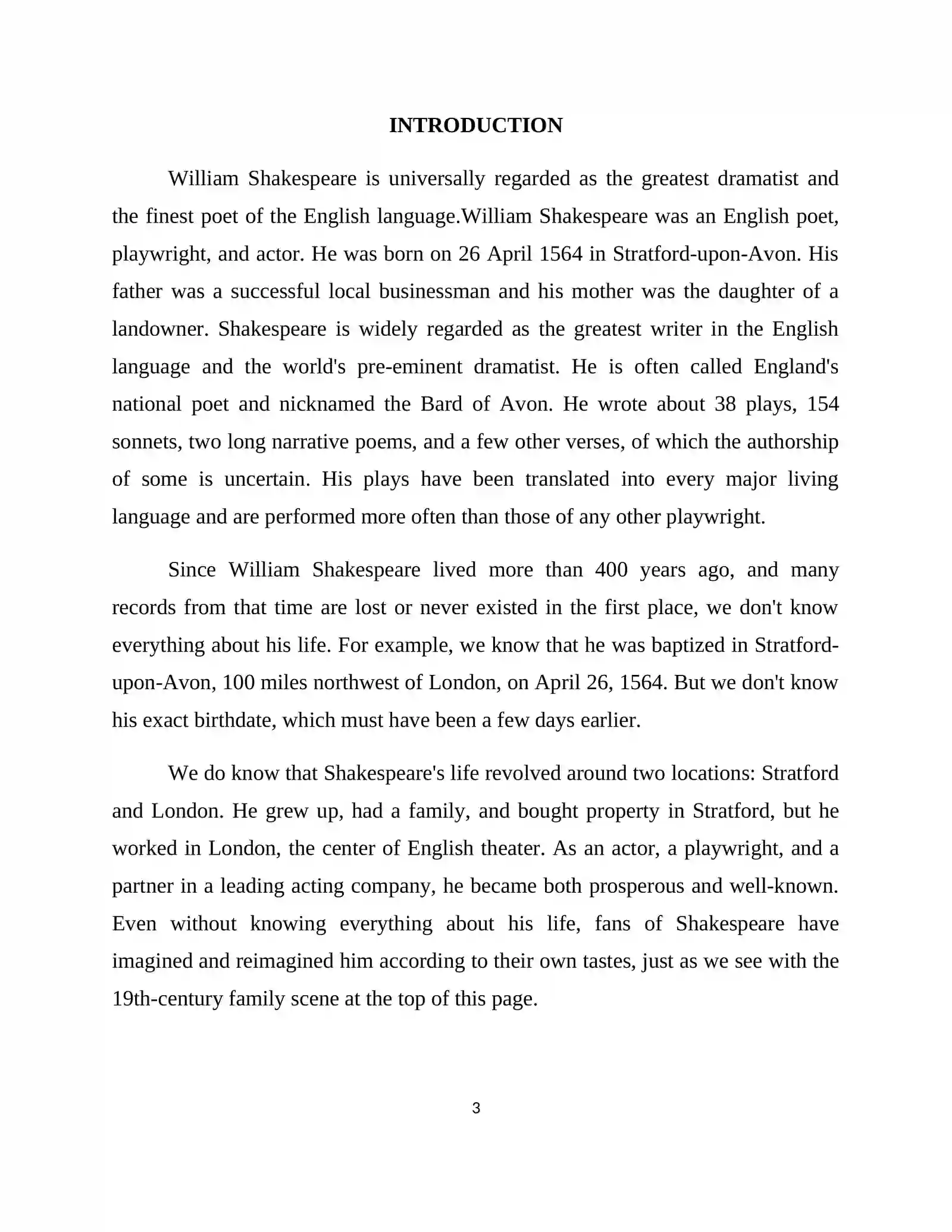 Shakespeare’s Sonnets Course 3