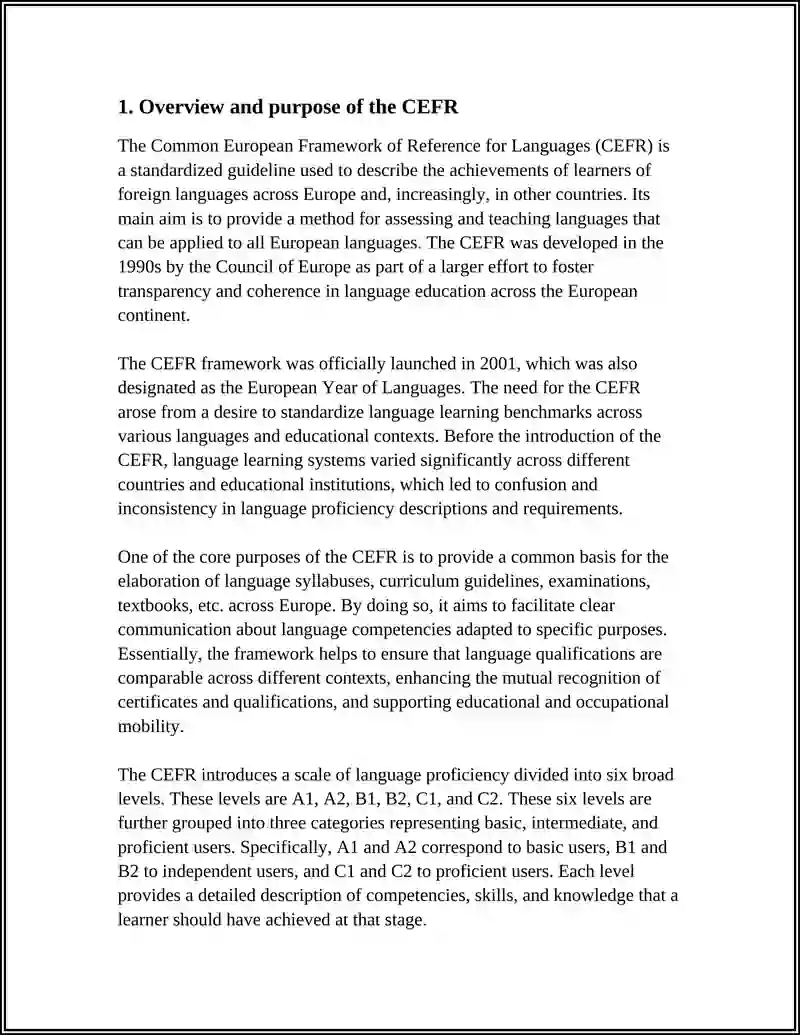 INTRODUCTION TO THE CEFR SYSTEM 3