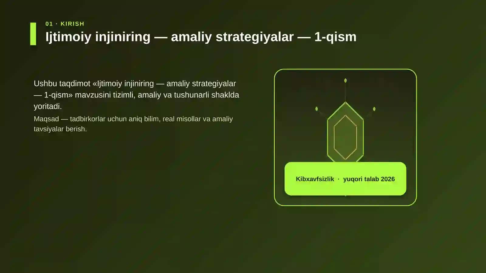 Ijtimoiy injiniring — amaliy strategiyalar — 1-qism 3
