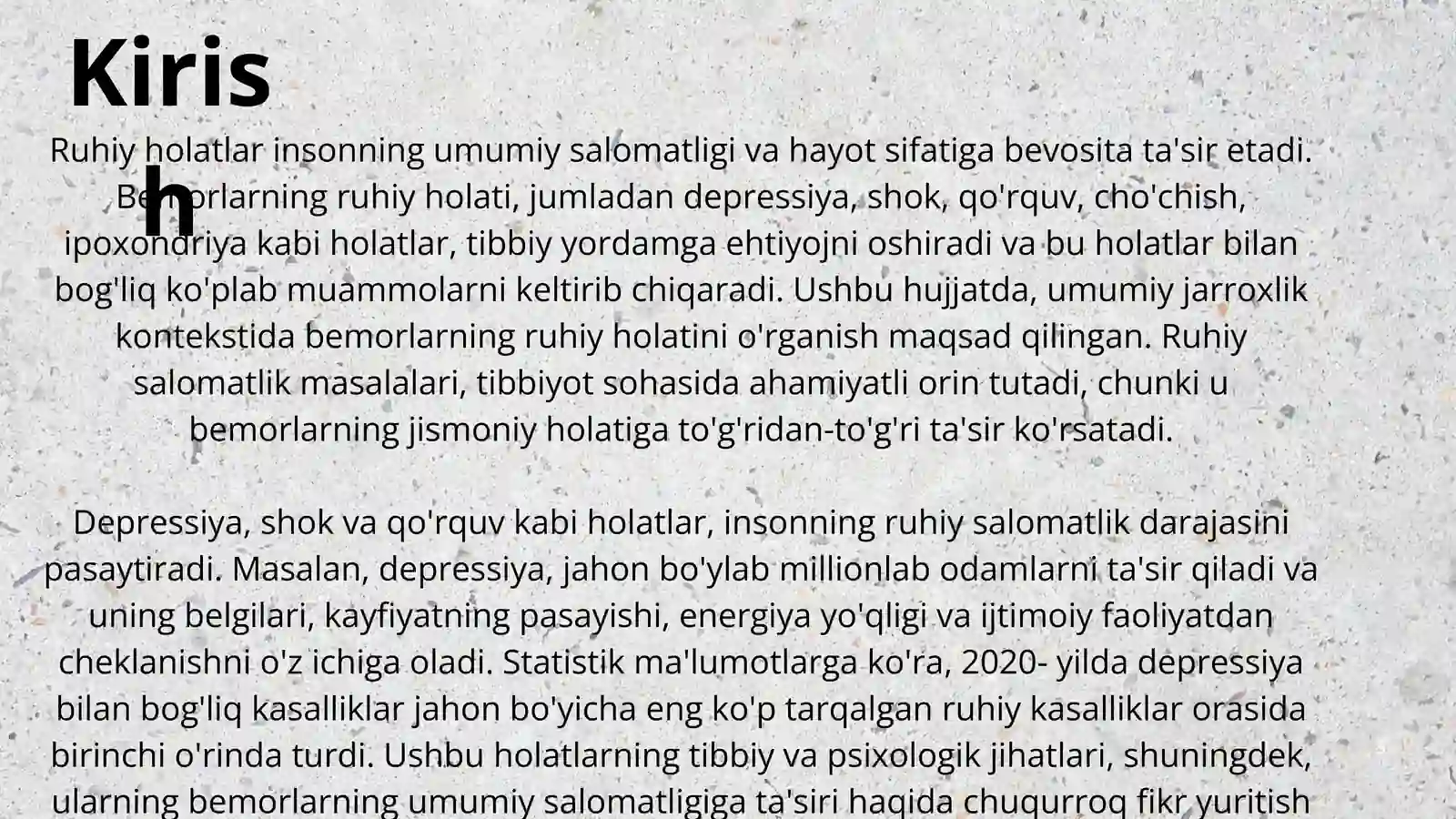 Bemorlarning ruhiy holati 3