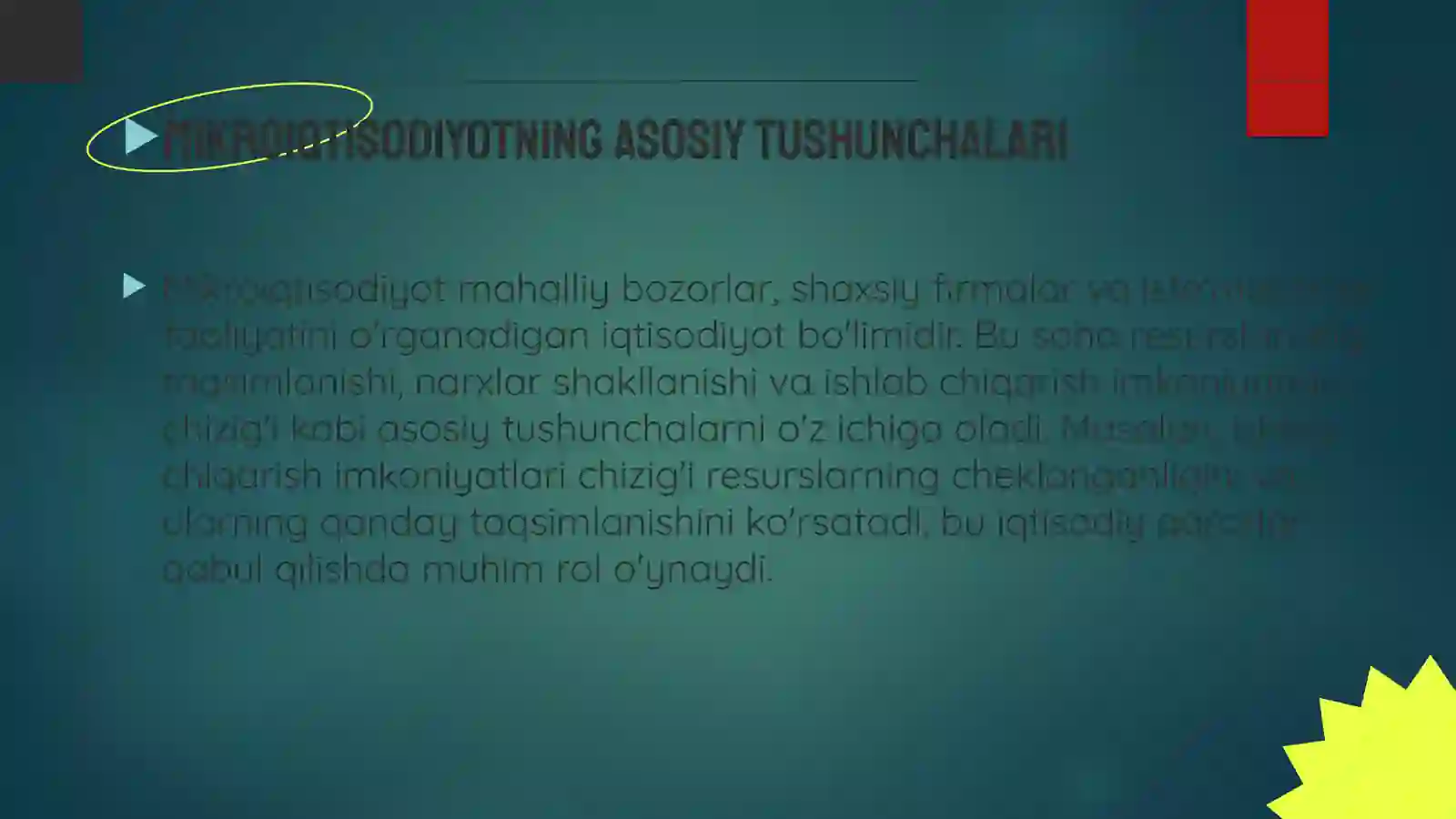 Mikroiqtisodiyotga kirish: iqtisodiy bazis tushunchalar 3
