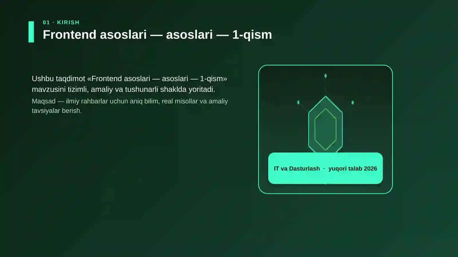 Frontend asoslari — asoslari — 1-qism 3