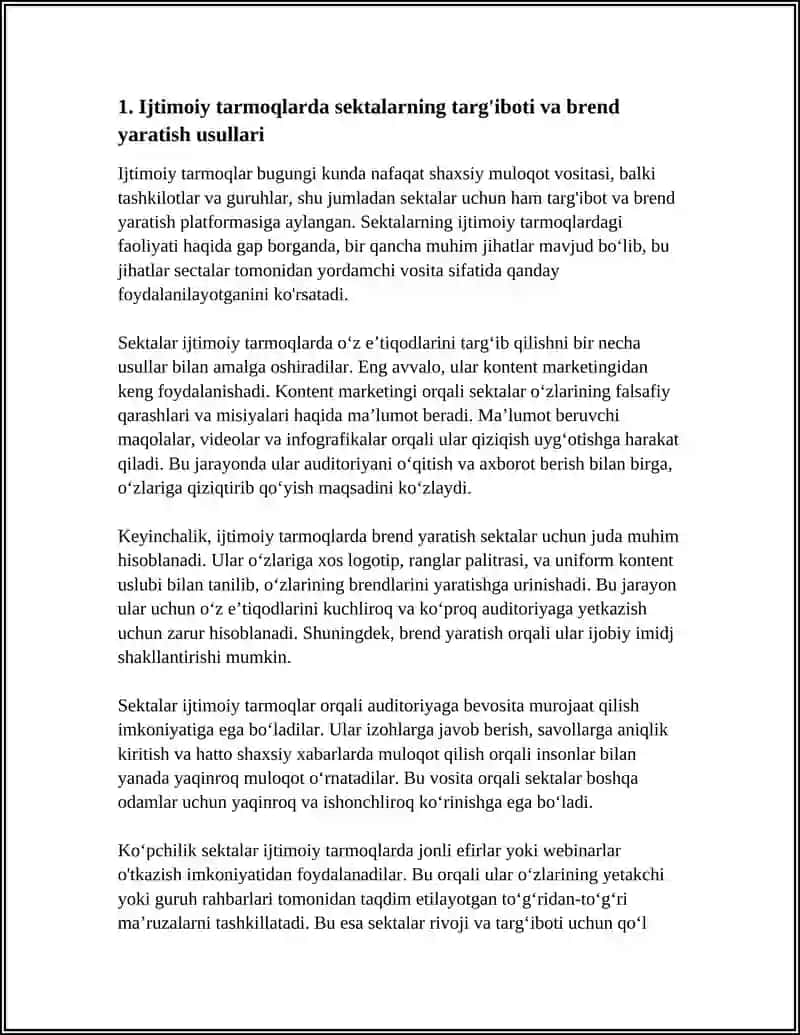 SEKTALARNING FAOLIYATIDA IJTIMOIY TARMOQDAGI RO‘LI 3