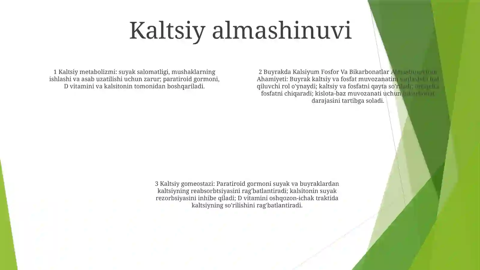 Buyrakda Kalsiy Fosfor Va Bikarbonatlar Almashinuvining Ahamiyati 3