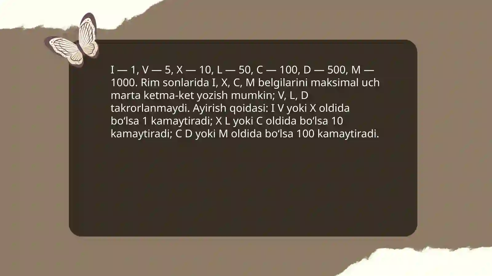 Rim sonlari. Rim kalendari 3