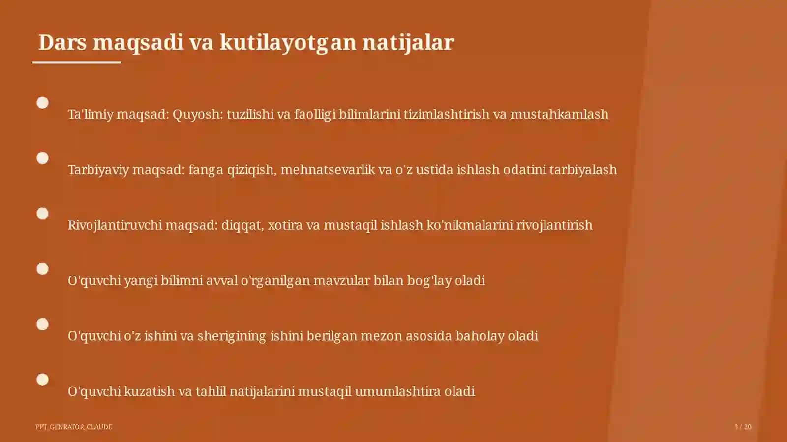 Quyosh: tuzilishi va faolligi (11-sinf) 3