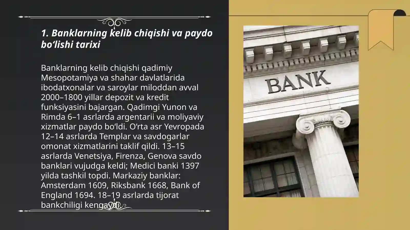 Mavzu-banklarning kelb chiqishi va bank tizimi 3