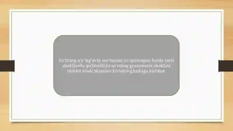 Grammatik Kategoriyalar 3
