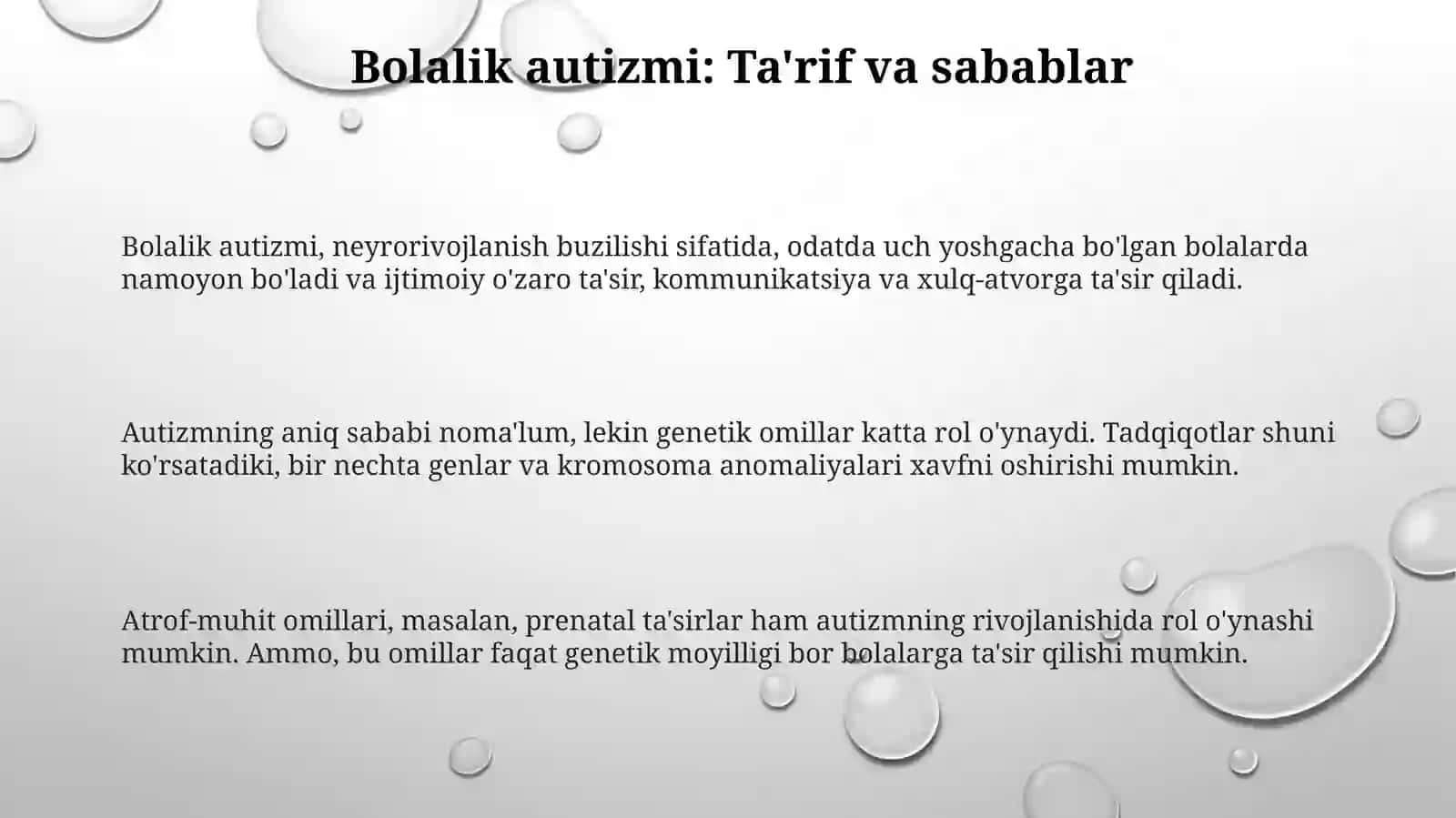 Bolalar autizmi 3