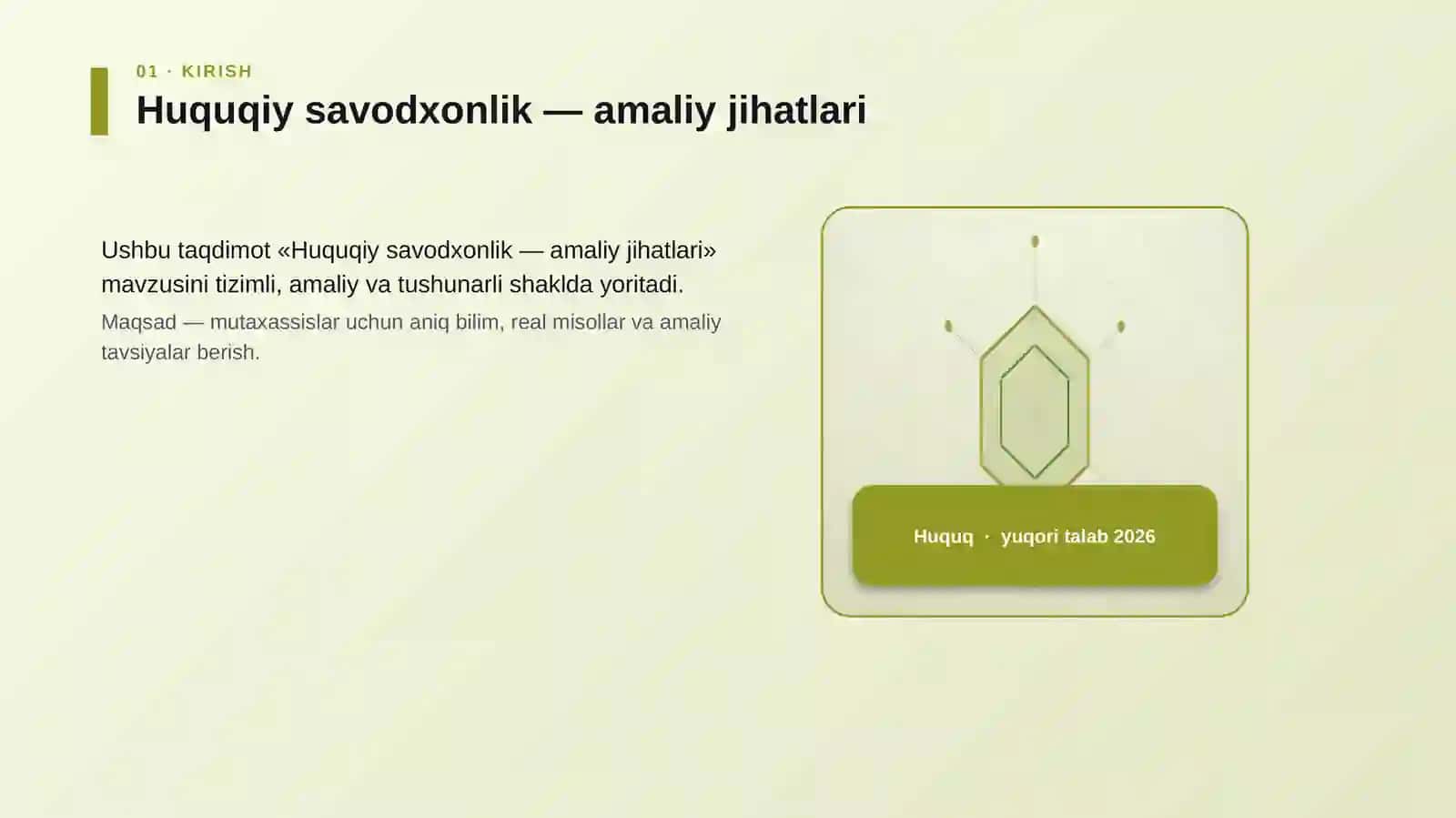 Huquqiy savodxonlik — amaliy jihatlari 3
