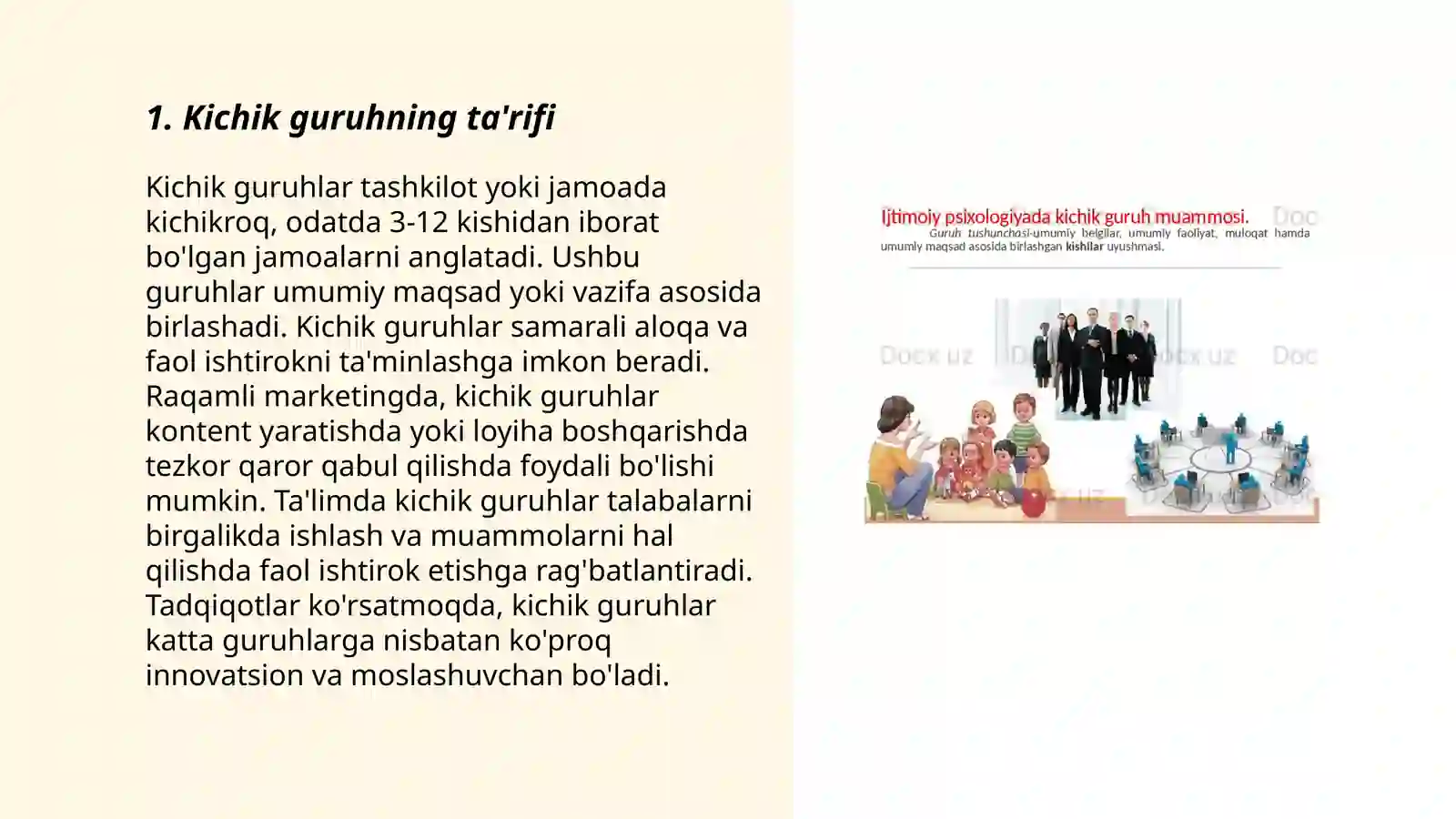 Kichik guruhlar psixologiyasi 3