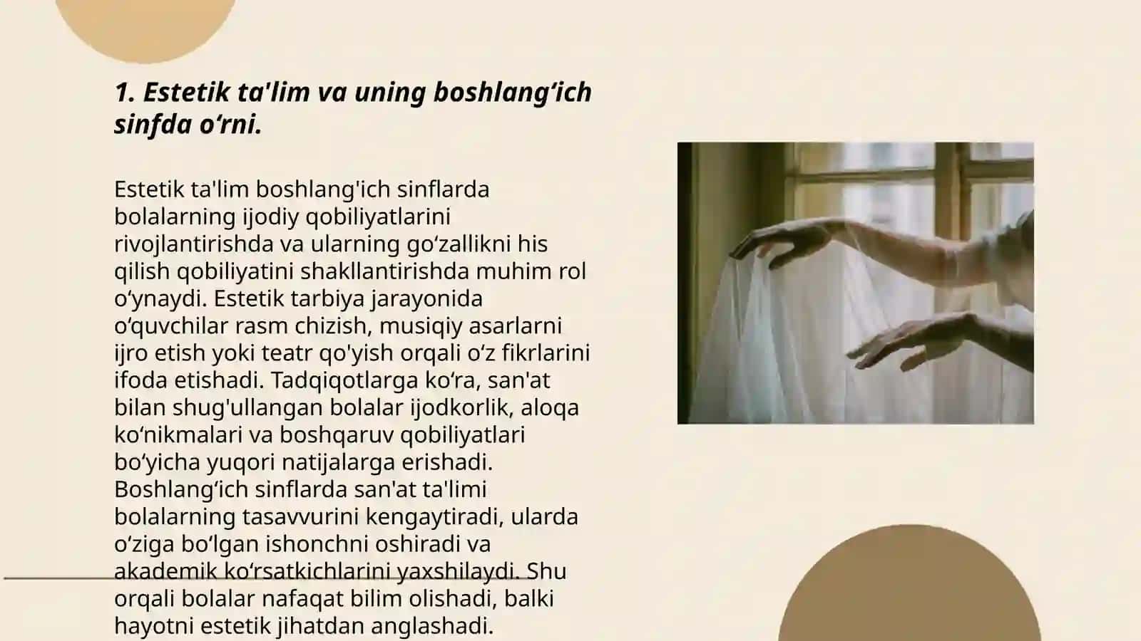 Estetik tarbiya 2