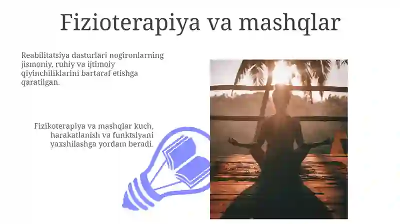 Amputatsiya, protezlash ishlari va nogironlar reabilitatsiyasi 3