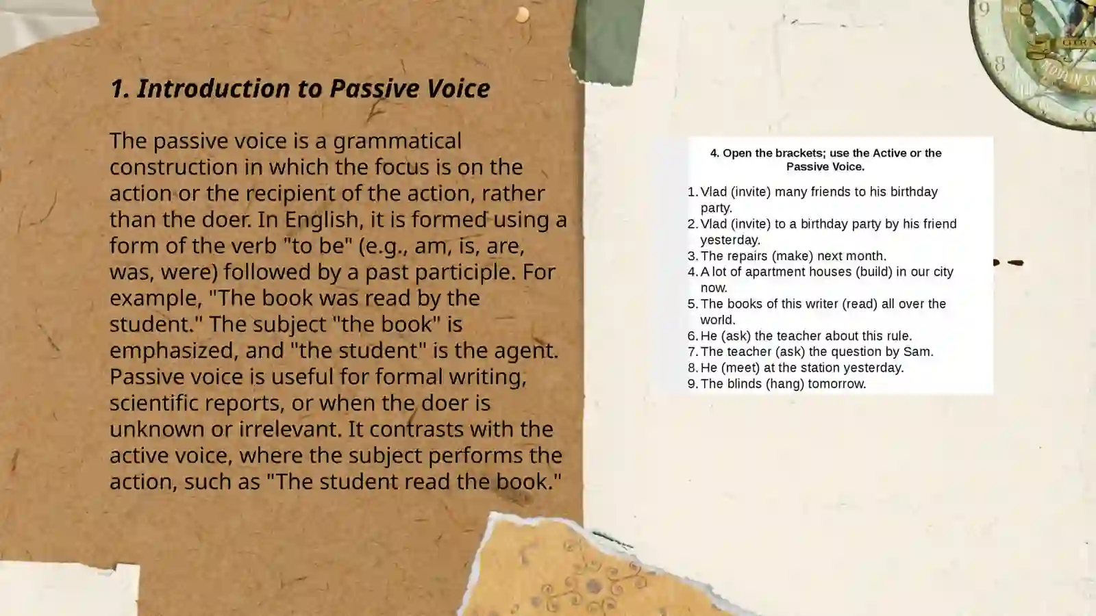 Active and Passive Voice 3