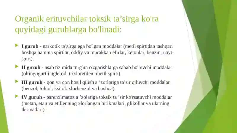 ORGANIK ERITUVCHILAR DAN ZAHARLANISH 3