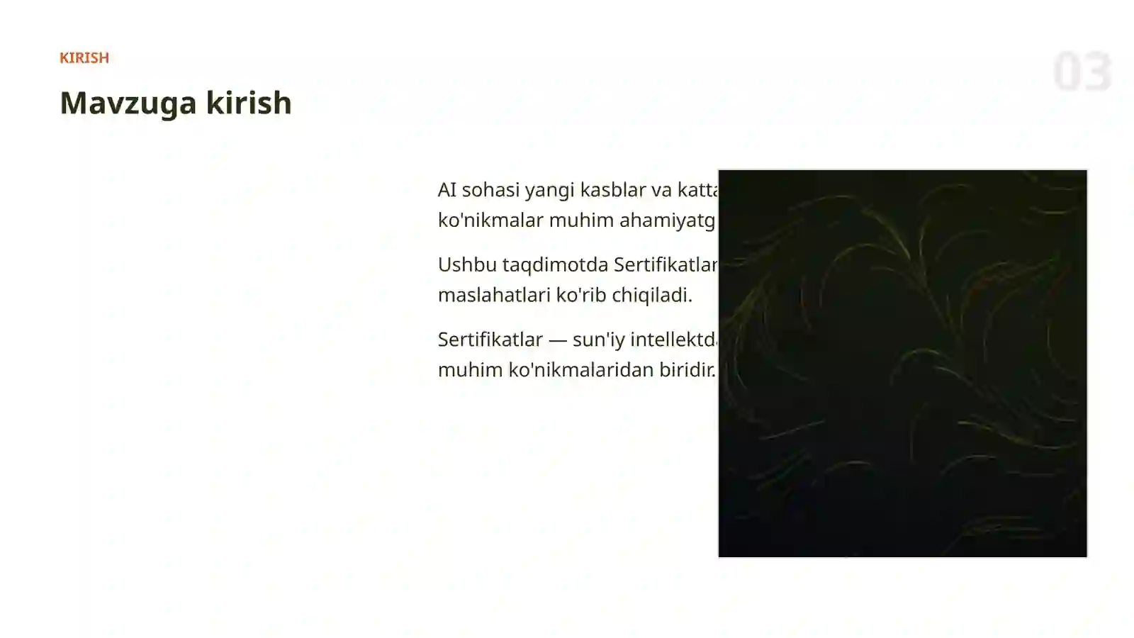 AI KASBLARI VA KO'NIKMALAR 3