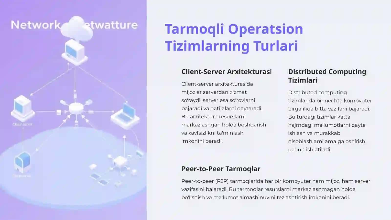 Tarmoqli Operatsion Tizimlar: Keng Ko'lamli Analiz 3
