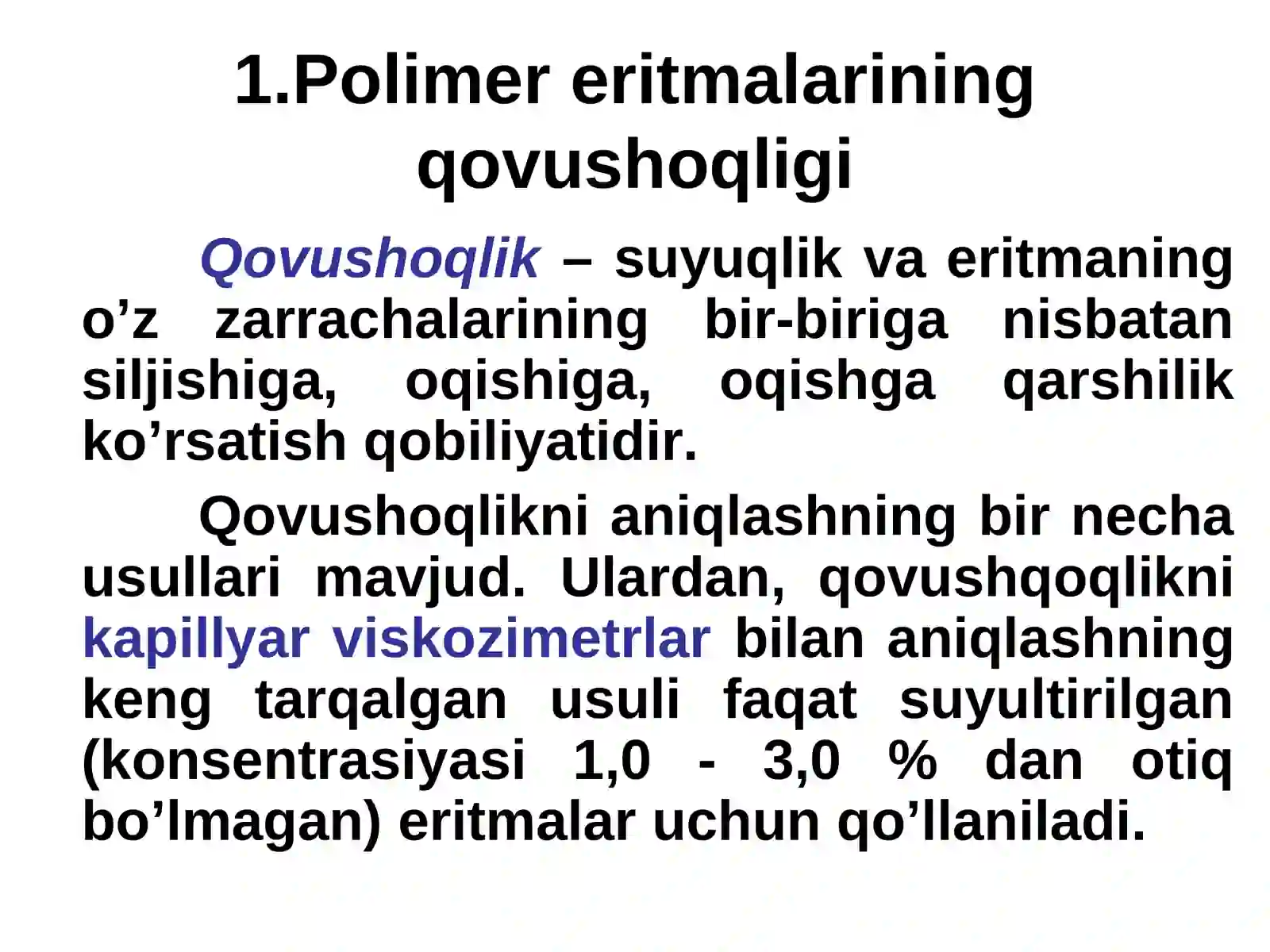 Polimer eritmalarining gidrodinamik xossalari 3