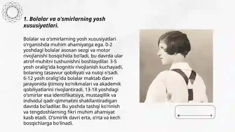 Bolalar va o'smirlarning yosh xususiyatlarini hisobga olgan holda tarbiya berish 3