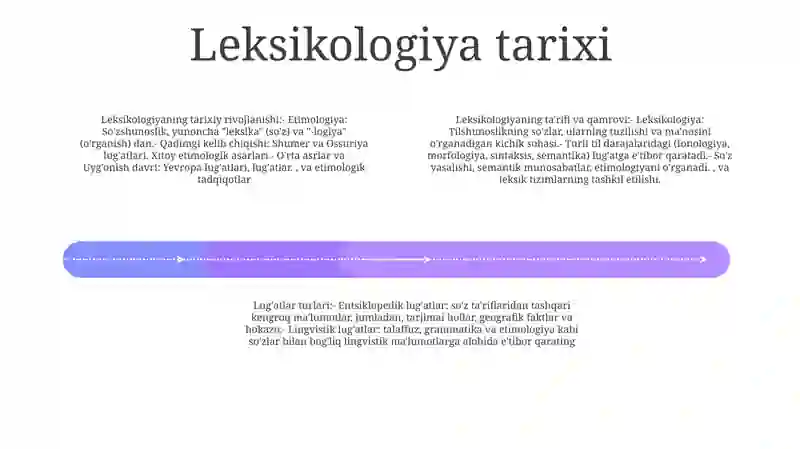 Leksikologiya Haqida Umumiy MaʼLumot. LugʻAt Va Ularning Tiplari:Ensiklopedik Va Lingvistik LugʻAtlar 3