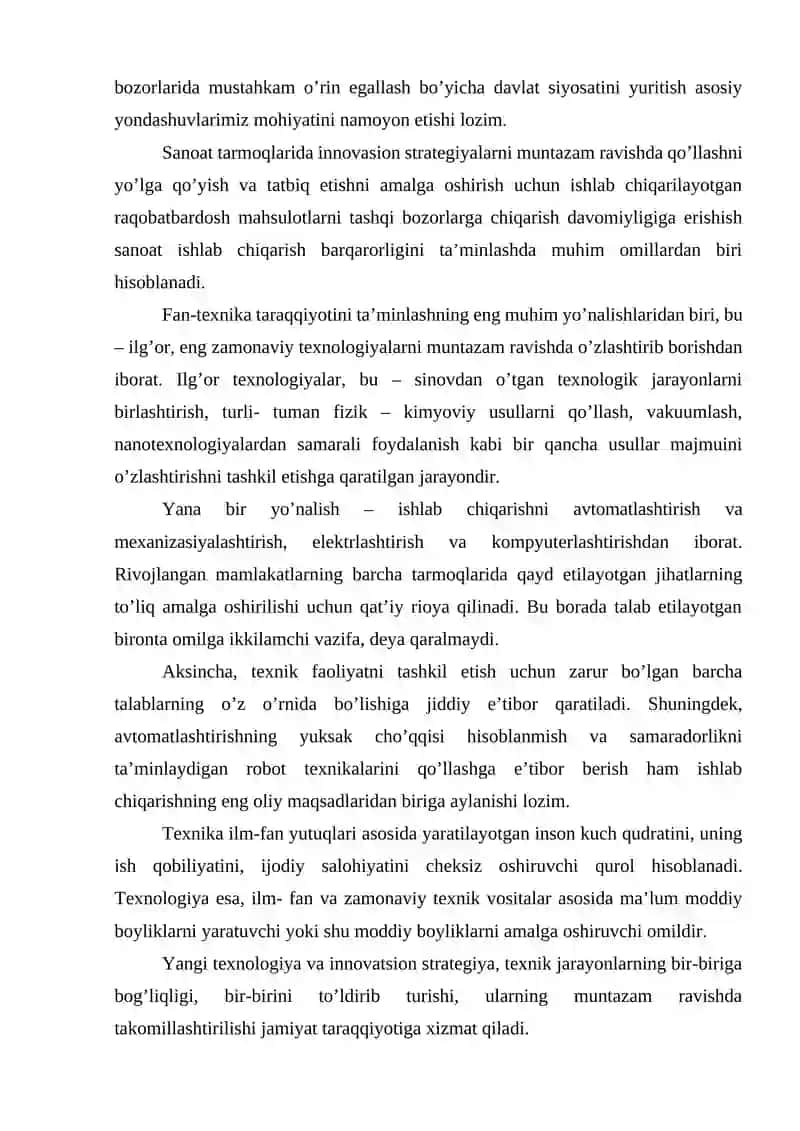 SANOAT ISHLAB CHIQARISHNING IQTISODIY VA IJTIMOIY SAMARADORLIGI 3