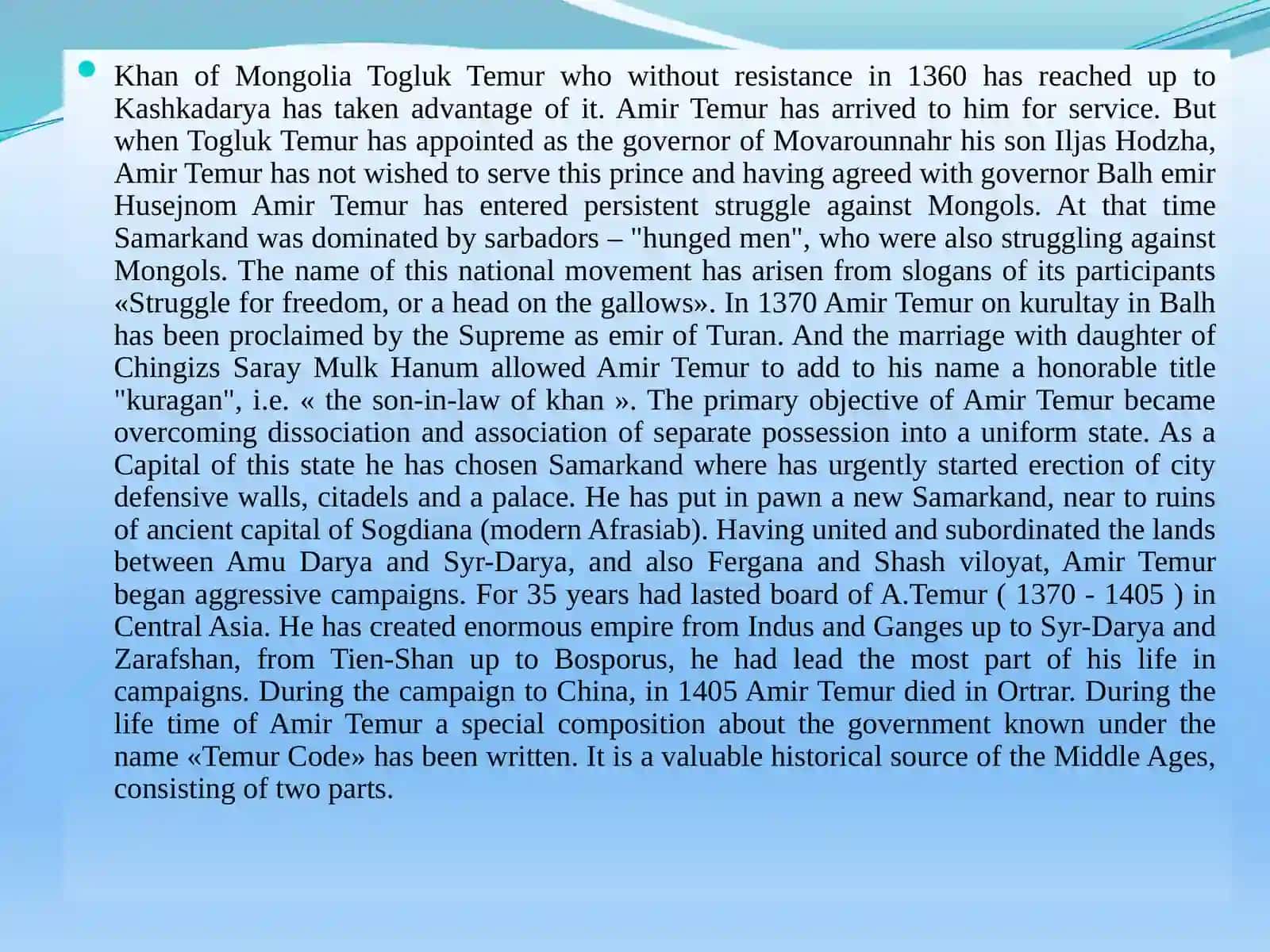 Amir Temur 3