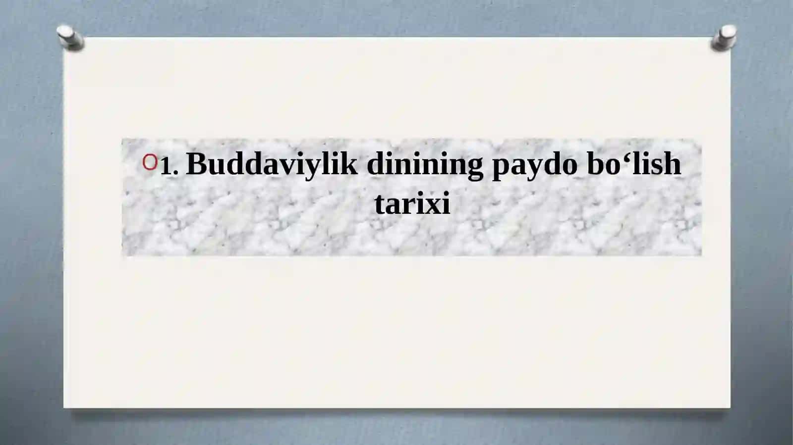 MAWZU. BUDDAVIYLIK DINI 3