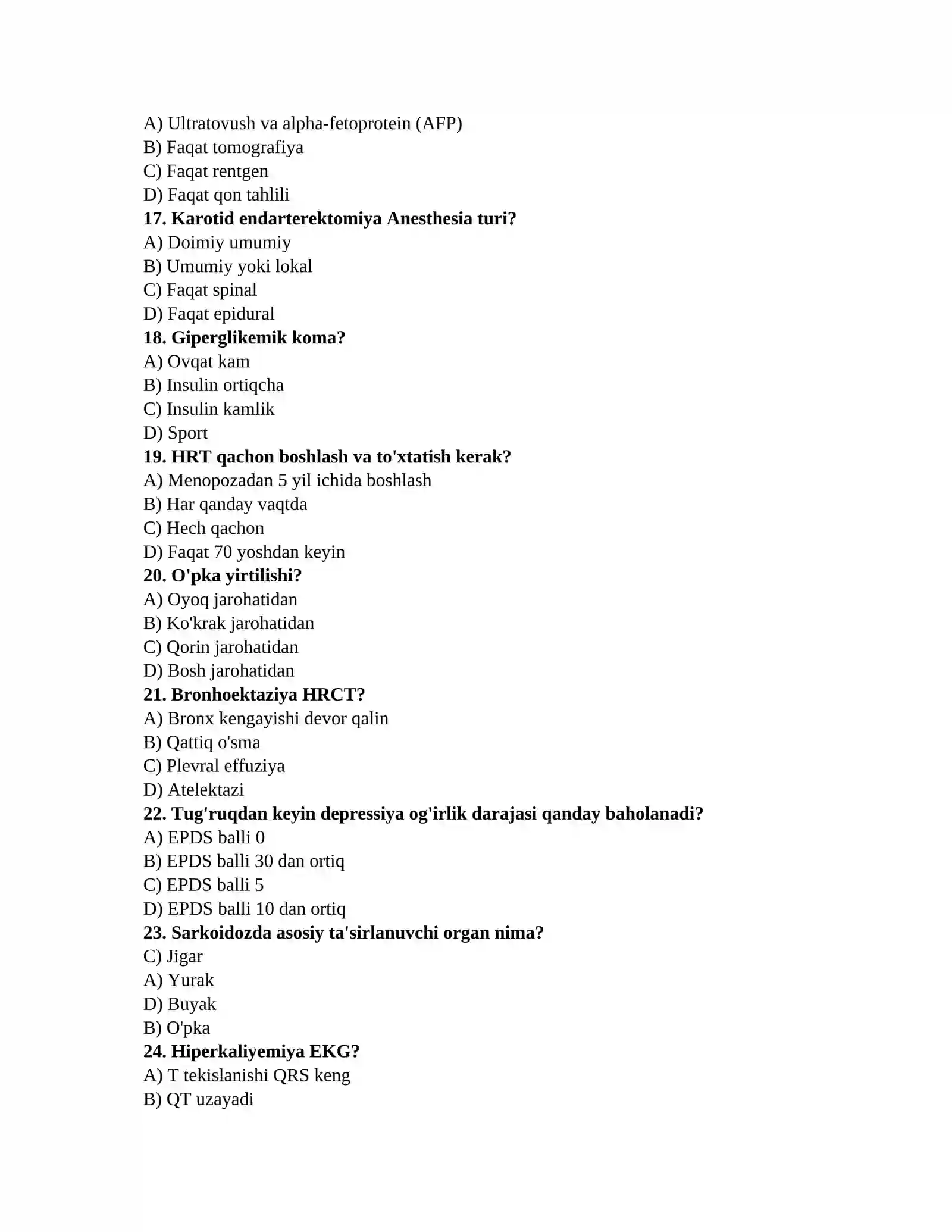 Urolog testlari 3