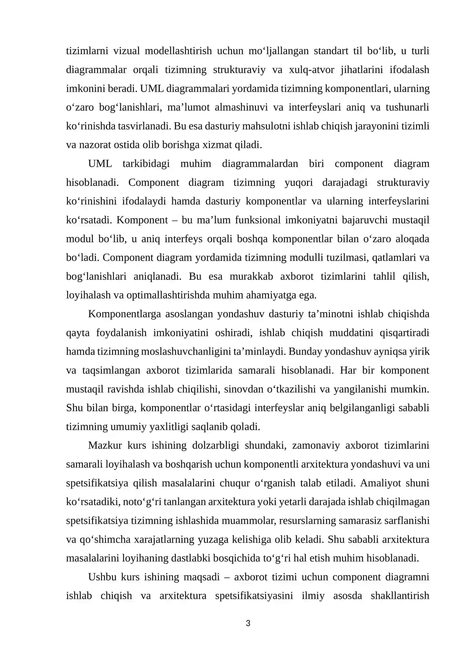 AXBOROT TIZIMI ARXITEKTURASI 3