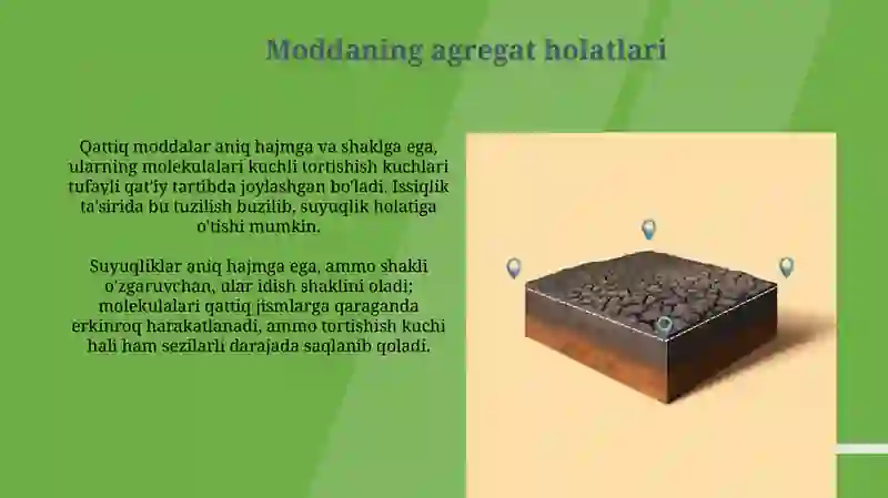 Moddalarning agregat vafazoviyholatlar 3