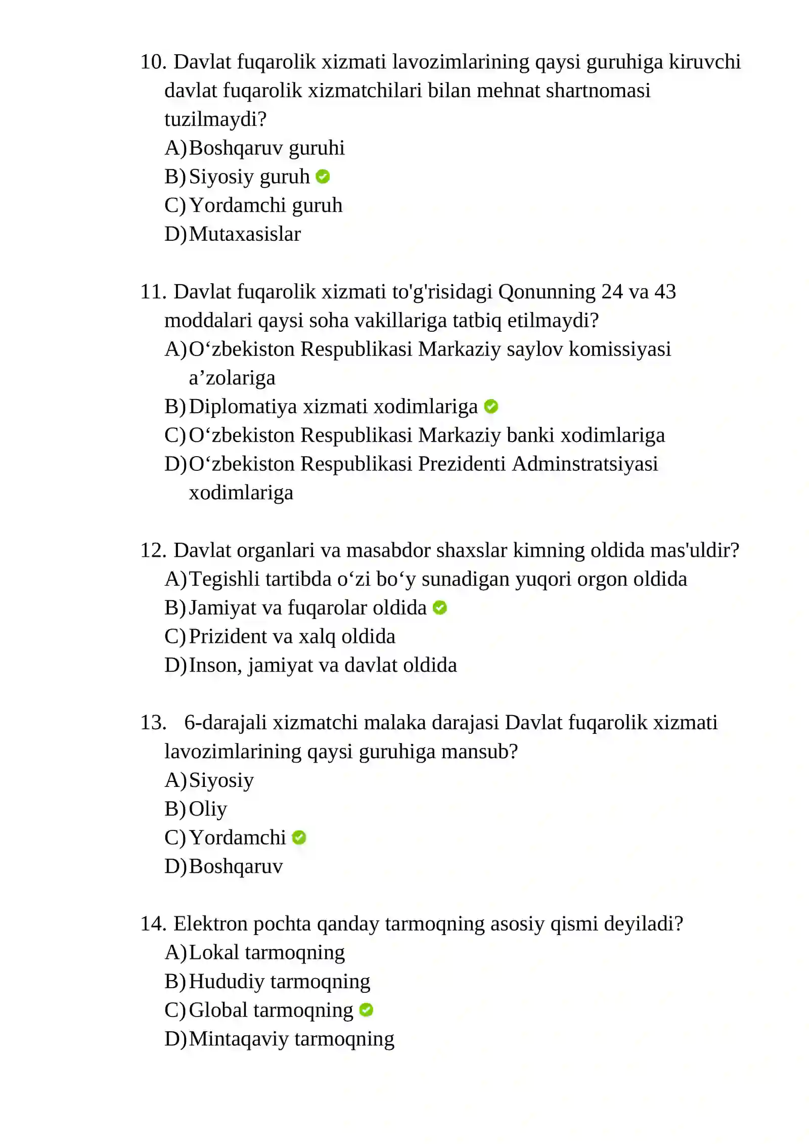 ARGOS TEST JAVOBLARI BILAN 3