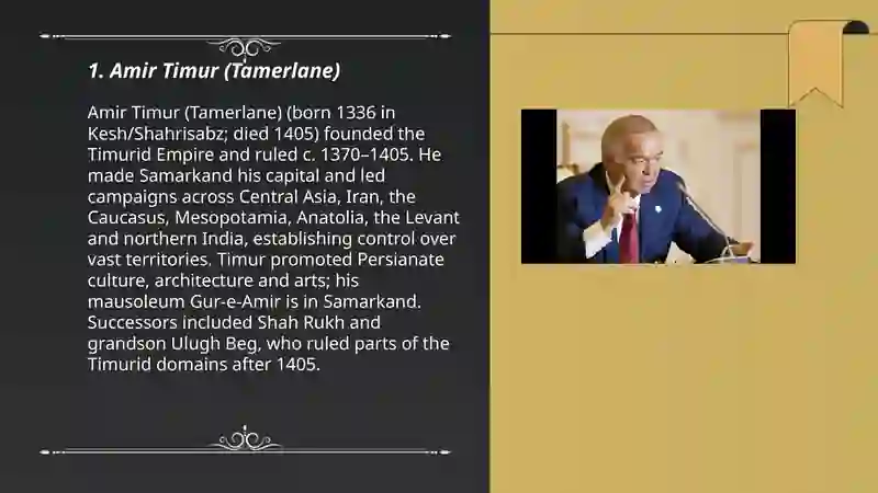Amir Timur (Tamerlane) 3