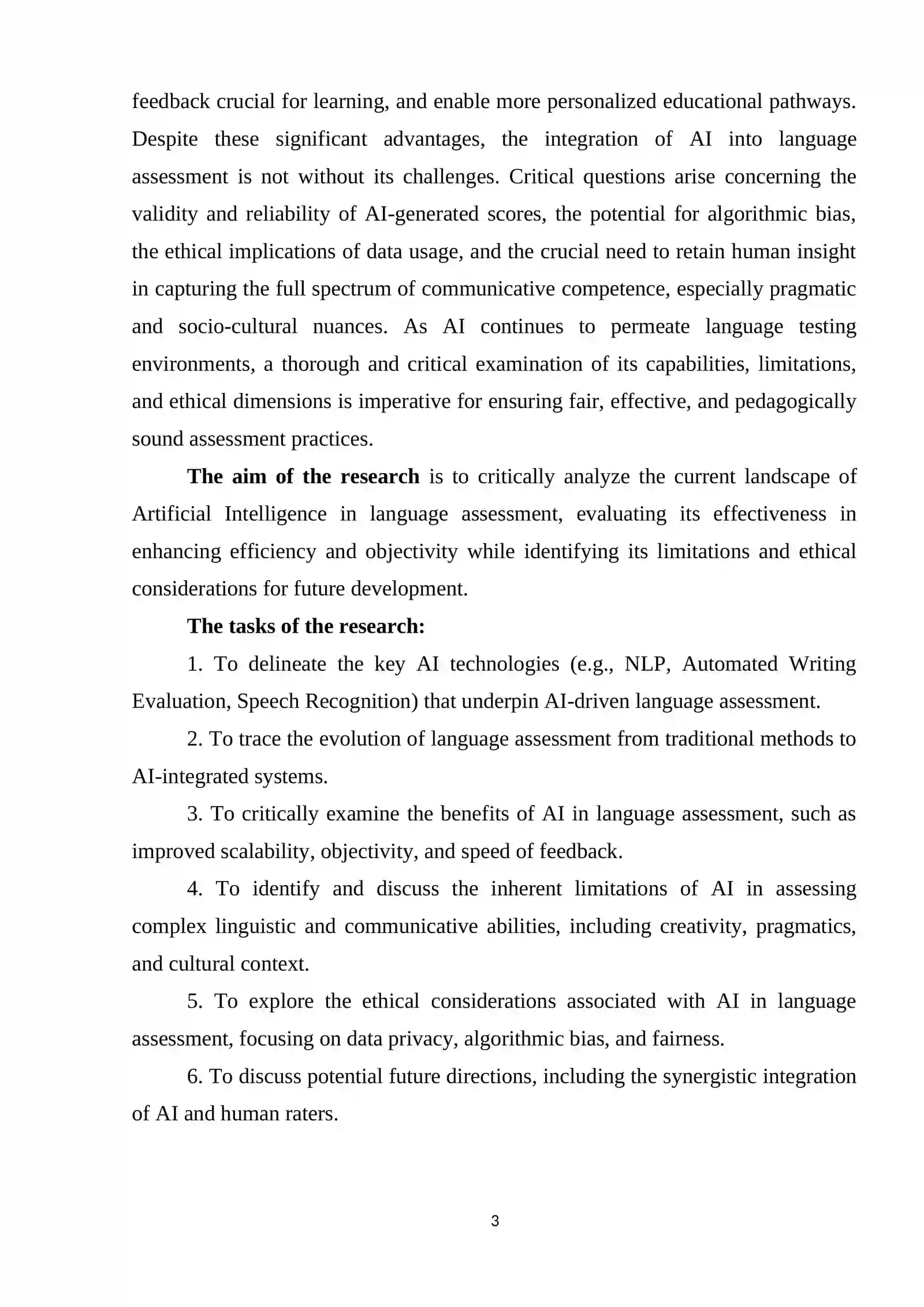 USING ARTIFICIAL INTELLIGENCE IN LANGUAGE ASSESSMENT 3