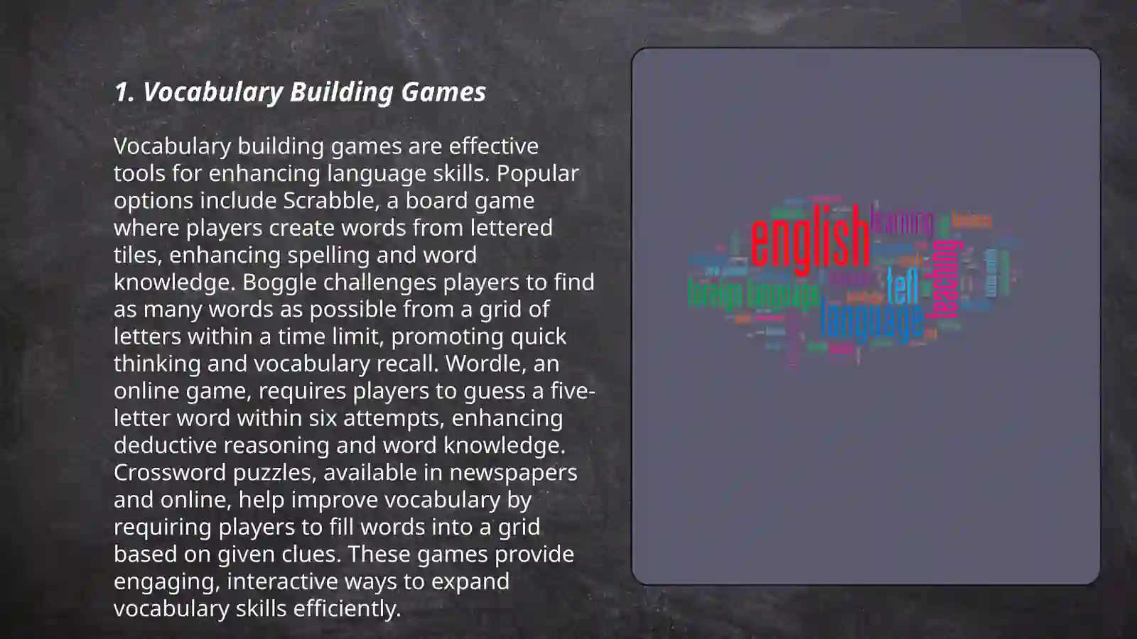 Educational games in learning and teaching foreign languages 3