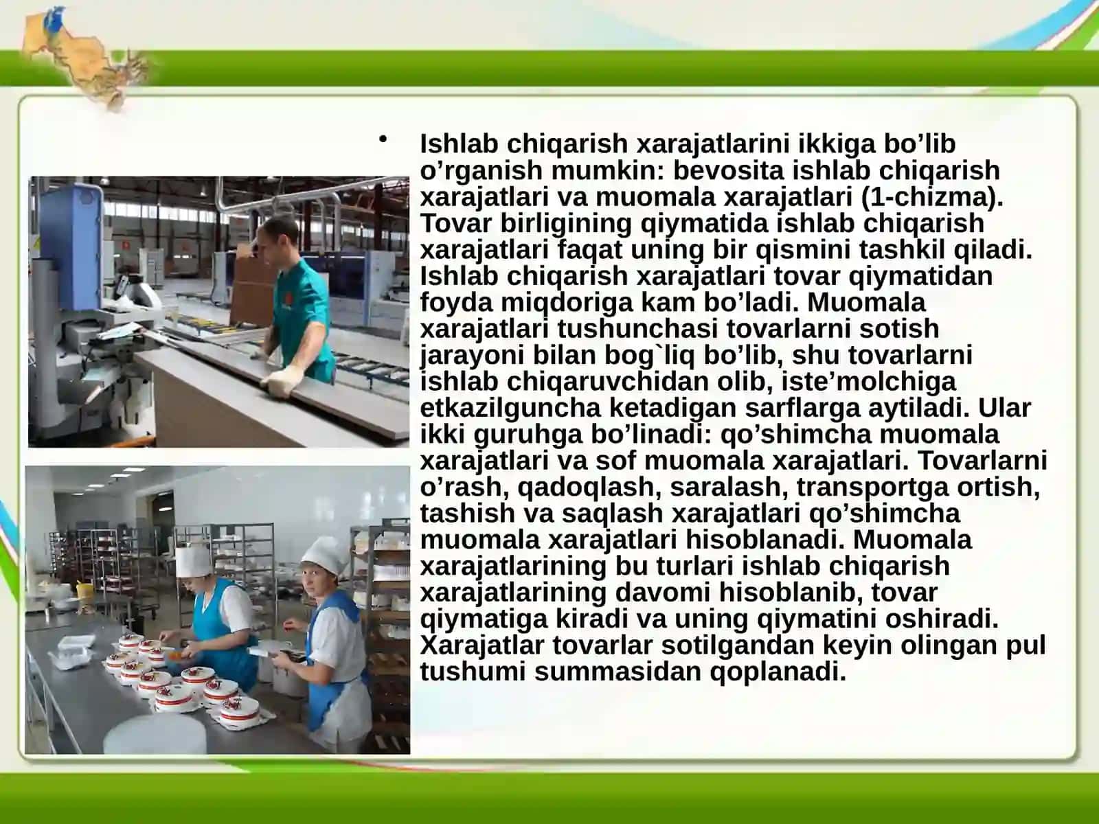 Ishlab chiqarish hajmi, xarajat va foyda aloqadorligini tahlili (CVP tahlil) 3