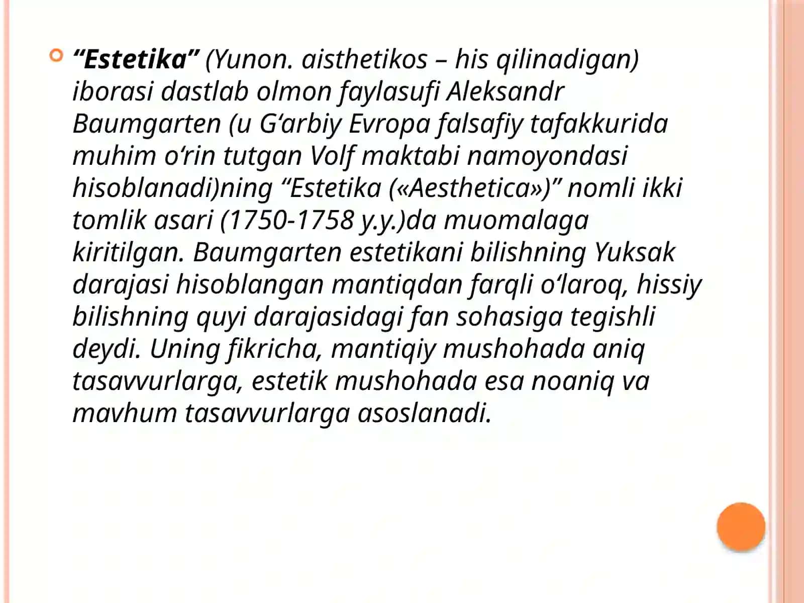 Estetika falsafasi va pedagogik mutanosiblik 3