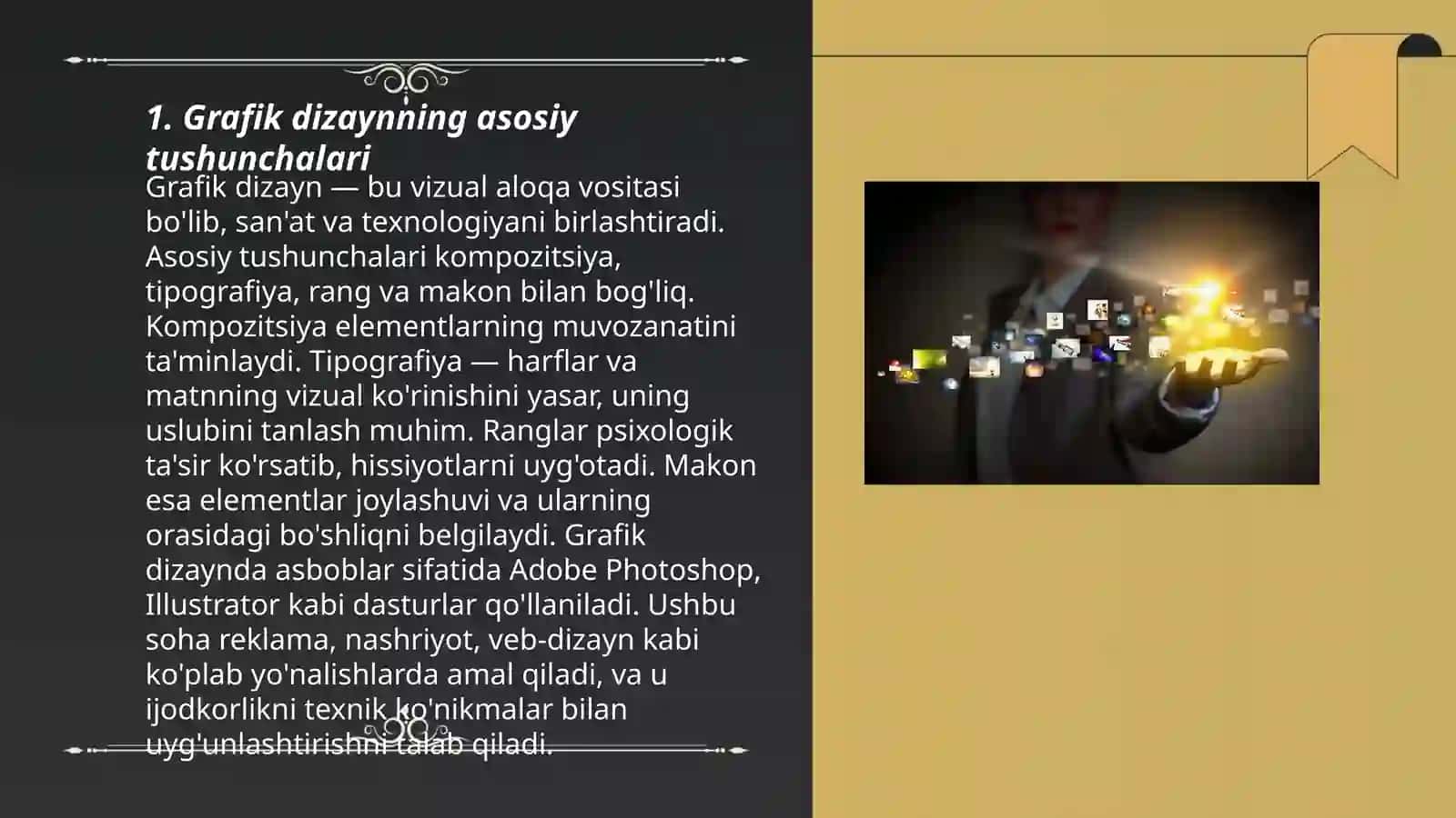 Grafik dizayn va tasvirni tahrirlash 3