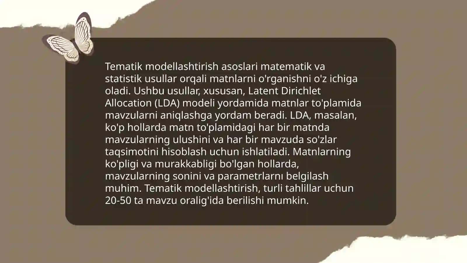 Tematik modellashtirish 3