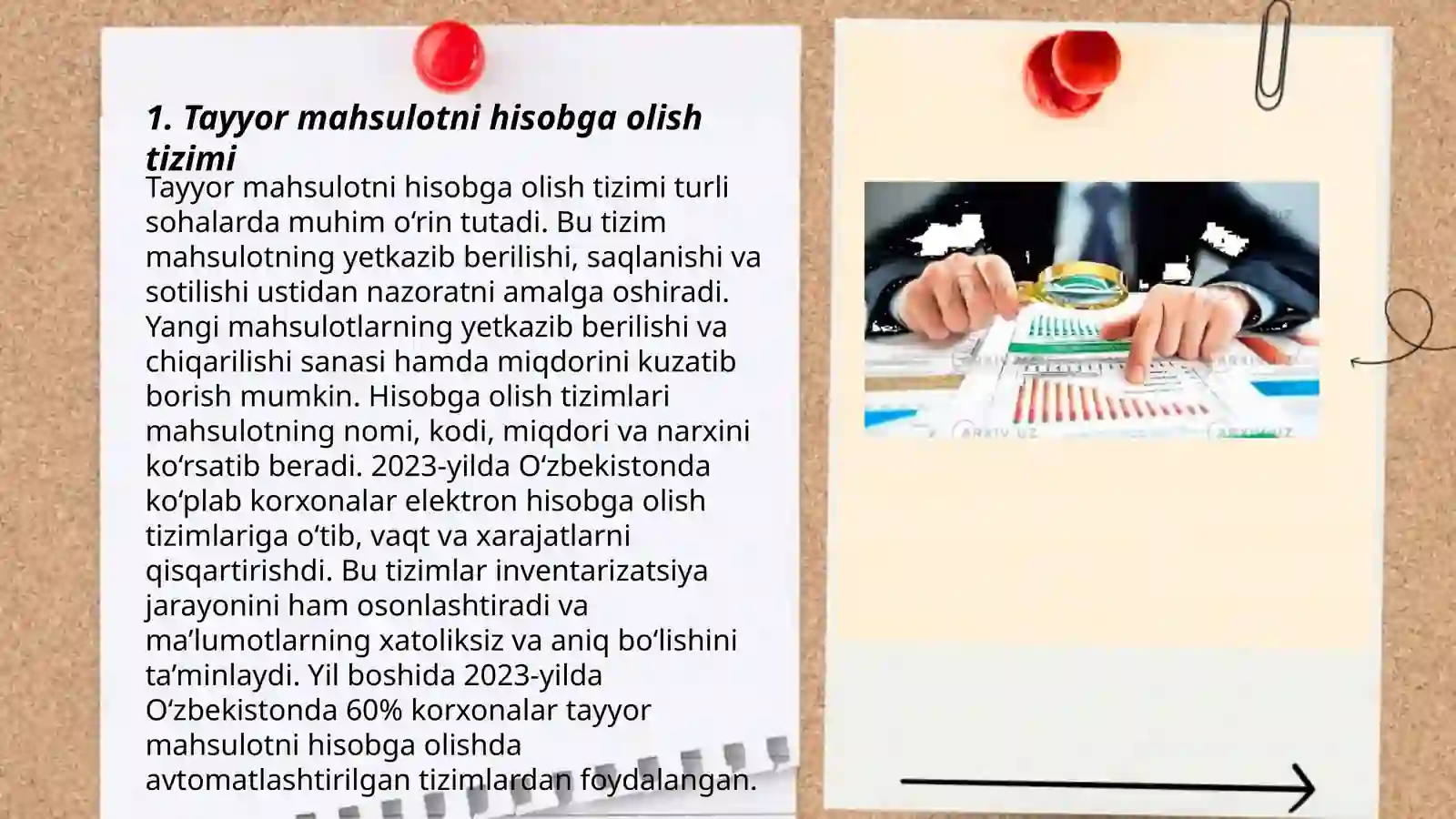 Tayyor mahsulot va uningsotilishini hisobga olish 3