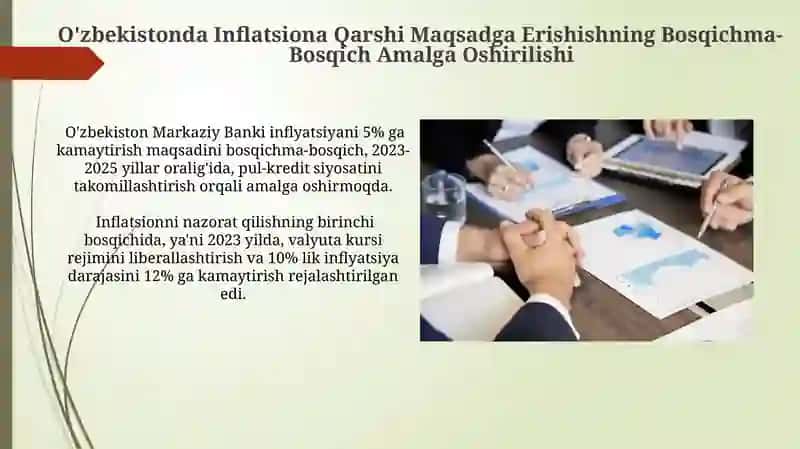 O'zbekistonda Inflyatsiya Maqsadlariga Bosqichma-bosqich O'tish 3
