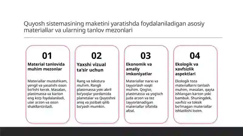 Quyosh sistemasi maketi 3