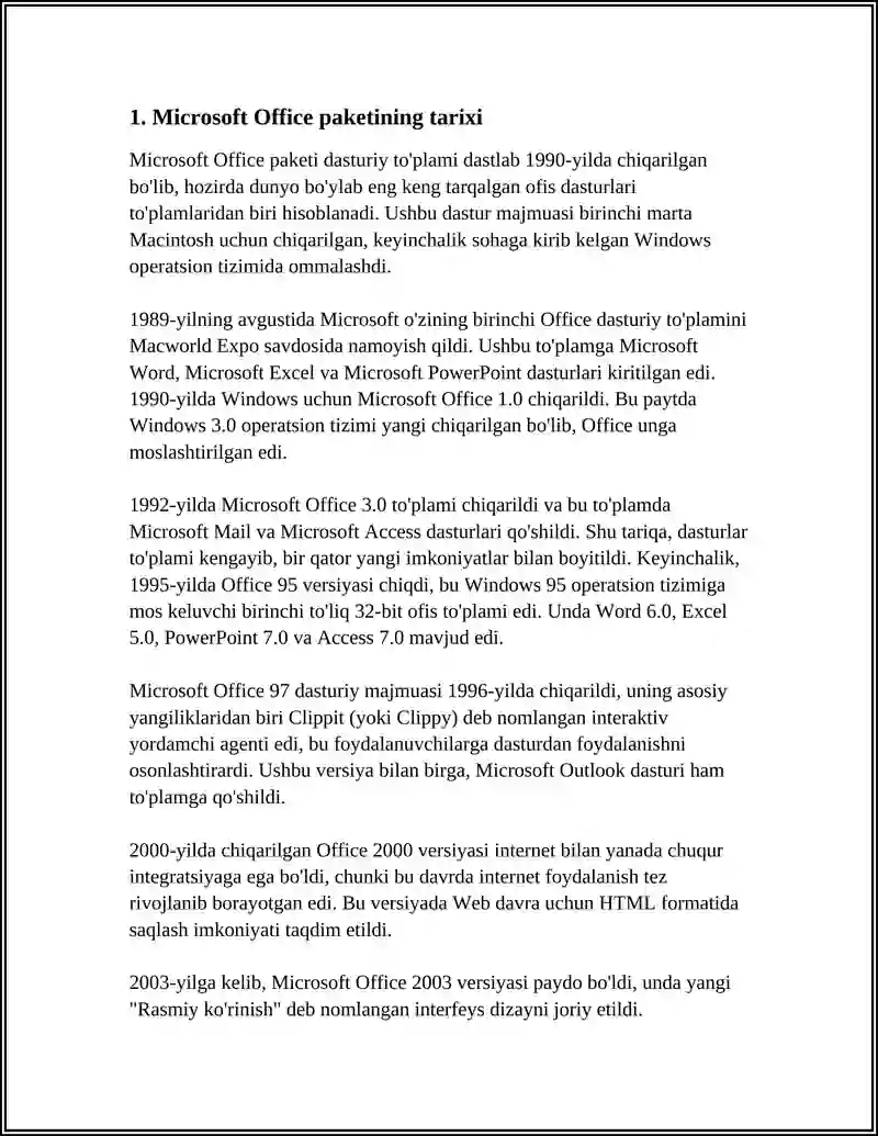 MICROSOFT OFFICE PAKETI 3