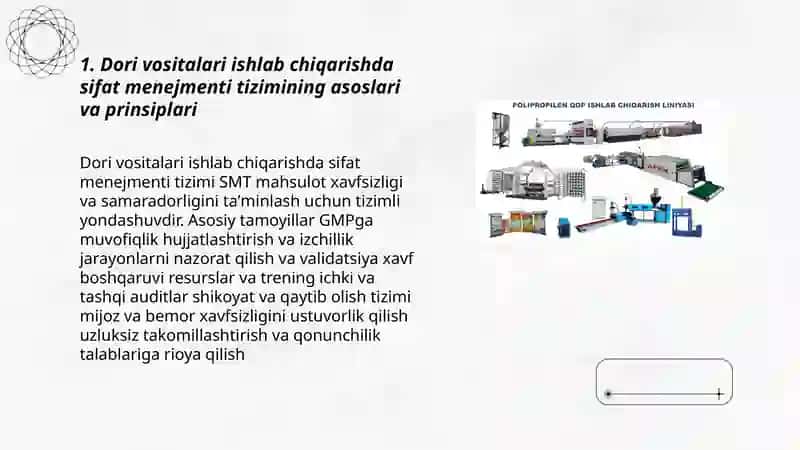 Dori vositalari ishlab chiqarishda sifat menejmenti tizimlari 3