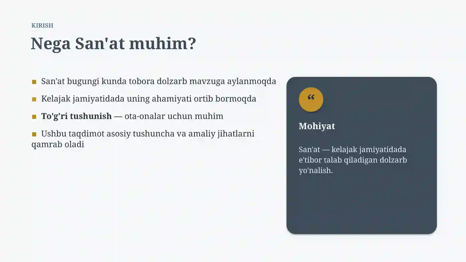 KELAJAK JAMIYATIDA 3