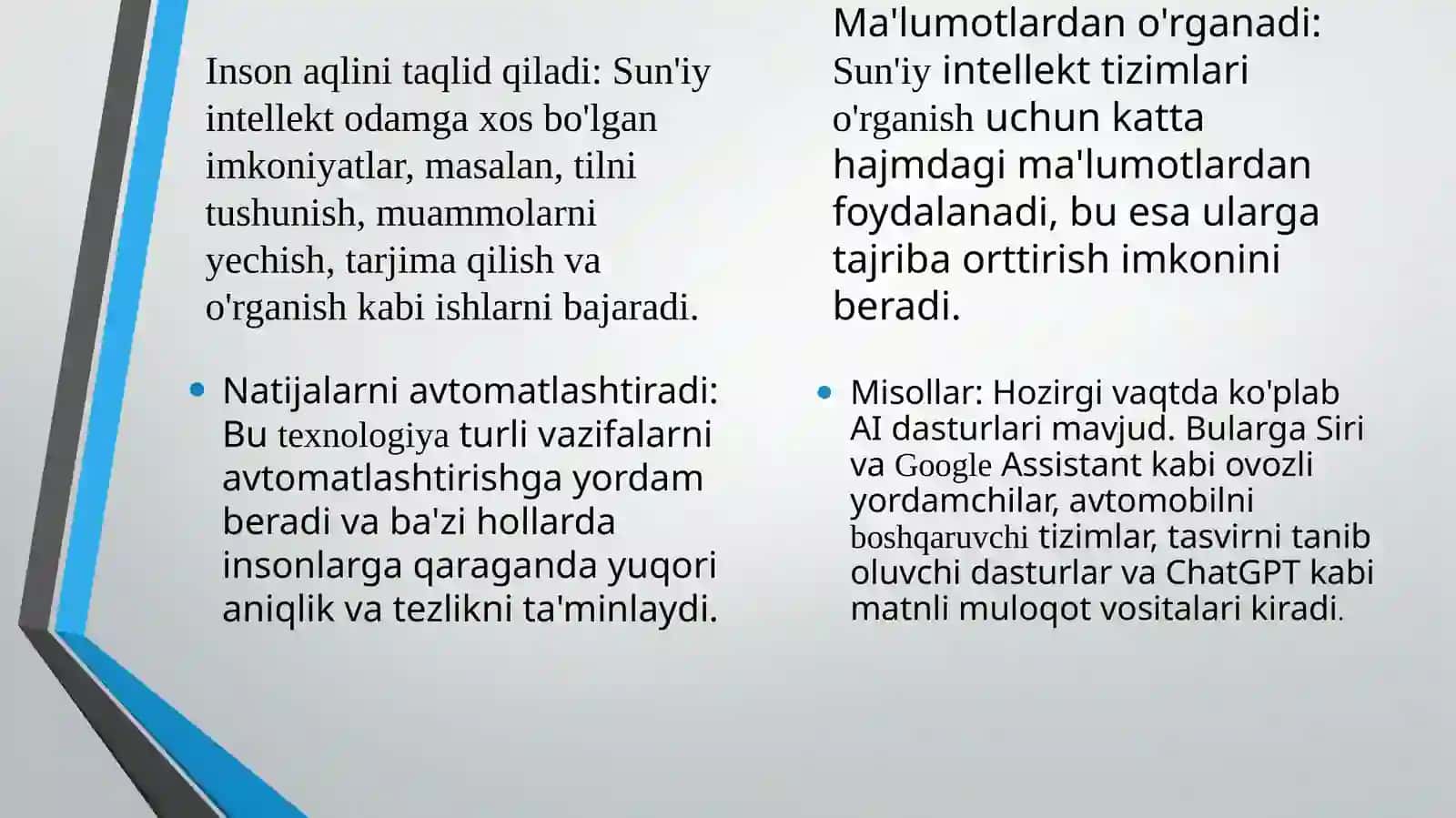 SUN’IY INTELLEKTDA FOYDALANIB TEKSHIRUV USULLARIGA YANGICHA G’OYALARNI KIRITISH VA TAHLIL QILISH 3