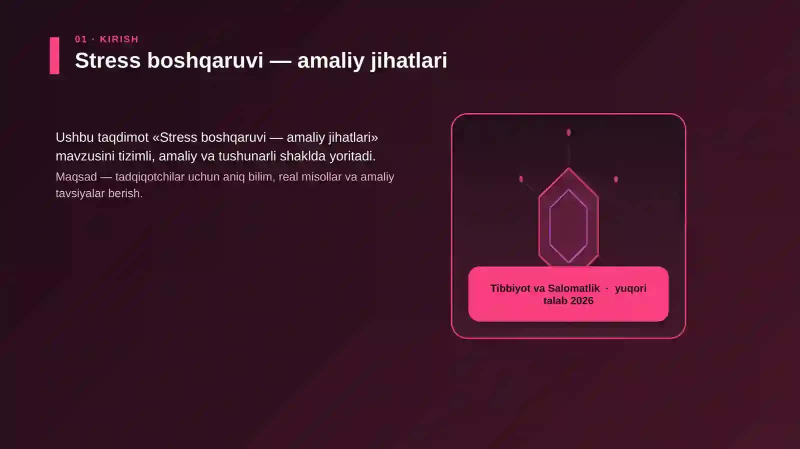 Stress boshqaruvi — amaliy jihatlari 3