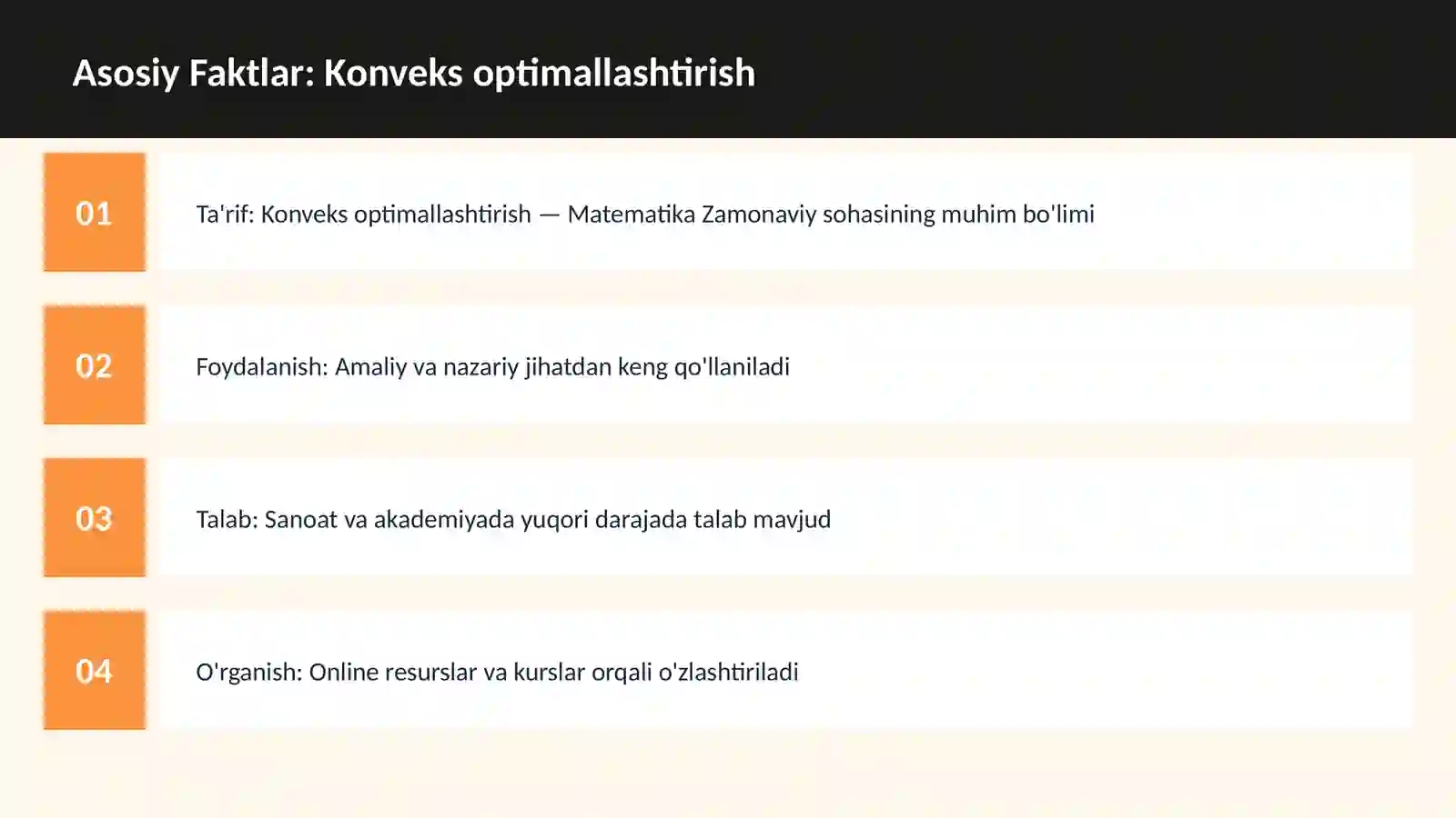 Konveks optimallashtirish 3