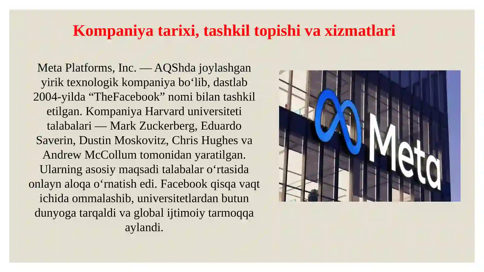 Meta platforms kompaniya haqida 3